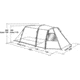Easy Camp 4 Person Huntsville Tent, Twin, Gray/Silver, 120184