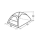 Easy Camp Double Comet 200 Dome Tent, Light/Dark Blue, 5709388081605