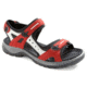 ECCO Yucatan Sandal - Womens-Chili/Concrete/Blk-Medium-38