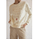 Ecoalf Llanesalf Because Sweatshirt - Womens, Light Beige, Small, GASTLLANE8002WW21-050-S