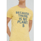 Ecoalf Natal Classic Because T-Shirt - Mens, Yellow, Small, GATSNATBE3000MS20-201-S