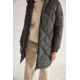 Ecoalf Vintagalf Diamonds Jacket - Womens, Dark Khaki, Medium, GAJKVINTA4070WW21-106-M