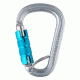 Edelrid HMS Bruce Steel Triple FG Carabiner, Icemint, 737100003290