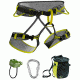 Edelrid Zack Harness Starter Set Package-Slate/Oasis-Large