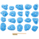 eGrips Drop Art Footholds, Blue, 301213-1301