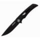 EIKONIC Knife Company Aperture Folding Knife, 3.14in, D2 Steel w/Rockwell Hardness of 59-60, G10 Handle, Black/ Black, 550BB