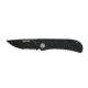 EIKONIC Knife Company Fairwind Folding Knife, 2.72in, D2 Steel w/ Rockwell Hardness of 59-60, G10 Handle, Black/Black Serrated, 220BBS