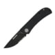 EIKONIC Knife Company Fairwind Folding Knife, 2.72in, D2 Steel w/ Rockwell Hardness of 59-60, G10 Handle, Black/Black Serrated, 220BBS