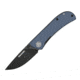 EIKONIC Knife Company Fairwind Folding Knife, 2.72in, D2 Steel w/ Rockwell Hardness of 59-60, G10 Handle, Black/ BlueGrey, 220BGY