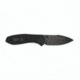 EIKONIC Knife Company Kasador Folding Knife, 2.7in, D2 Steel w/ Rockwell Hardness of 59-60, Micarta Handle, Black/Black, 331BB