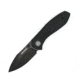 EIKONIC Knife Company Kasador Folding Knife, 2.7in, D2 Steel w/ Rockwell Hardness of 59-60, Micarta Handle, Black/Black, 331BB