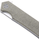 EIKONIC Knife Company Tsuru 3.30 Folding Tanto Plain Satin 154CM SS Blade, 4.20 Green Canvas Micarta Handle, TS8SG
