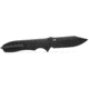 EIKONIC Knife Company Validus 3.78 Folding Drop Point Part Serrated Black PVD M390 Steel Blade, 4.76 Black Textured G10 Handle, VA9BBS