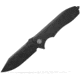 EIKONIC Knife Company Validus 3.78 Folding Drop Point Plain Black PVD M390 Steel Blade, 4.76 Black Textured G10 Handle, VA9BB