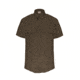 Elbeco TexTrop2 Zippered Short Sleeve Polyester Shirt - Mens, 17 in, Brown, Z3315N-17