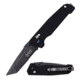 Elite Tactical 8in Folding Knife, 3,5 in, 8Cr13 Stainless Steel, Drop Point, Serrated, Black, ET-1016TB-SO