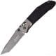 Elite Tactical Rapid Lock Folder, 3.5in Gray Tini Coated Partially Serrated 8Cr13Mov SS Tanto Blade, Black G10 Handle, Aluminum Bolster, Thumb Stud, Pocket Clip, ET-1027BK