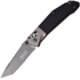 Elite Tactical Rapid Lock Folder, 3.5in, Serrated, 8Cr13Mov Stainless Steel, G10 Handle, Gray/Black, ET-1027BK