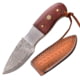 Elk Ridge Drop Point Fixed Blade Knife, 2.25 in, Damascus Steel, Rose Wood, ER-111RDM