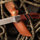 Elk Ridge Drop Point Fixed Blade Knife, 3.75 in, 3Cr13 Stainless Steel Stainless Steel, Brown, ER-200-20BR