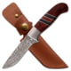 Elk Ridge Drop Point Fixed Blade Knife, 3.75 in, 3Cr13 Stainless Steel, Brown, ER-200-20BR