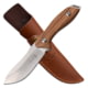 Elk Ridge Drop Point Fixed Blade Knife, 4 in, 3Cr13 Stainless Steel Stainless Steel, Zebra Wood, ER-200-03D