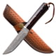 Elk Ridge Persian Fixed Blade Knife, 5 in, Damascus Steel, Brown, ER-200-24DM
