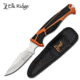 Elk Ridge Trek Fixed Blade Caping Knife, 4 in, 8Cr13 Stainless Steel, Drop Point, Black/Orange, ER-TKFIX003