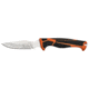 Elk Ridge Trek Fixed Blade Caping Knife, 4in, Stainless Steel 8Cr13MoV, Drop Point, Black/Orange Handle, ER-TKFIX003CS