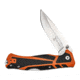 Elk Ridge Trek Manual Folding Knife, 3.5in, Stainless Steel 8Cr13MoV, Drop Point, Satin Handle, ER-TKFDR001