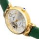 Empress Alouette Automatic Semi-Skeleton Leather-Band Watch, Green - Womens, EMPEM3403