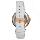 Empress Anne Automatic Semi-Skeleton Leather-Band Watch, White, One Size, EMPEM3104