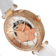Empress Anne Automatic Semi-Skeleton Leather-Band Watch, White, One Size, EMPEM3104