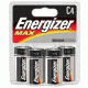 Energizer Max Alkaline C Batteries 1.5 Volt 4 Pack