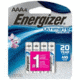 Energizer Ultimate Lithium AAA Batteries, 4 Pack, ENR-79336