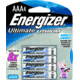 Energizer Ultimate Lithium Batteries AAA - L92BP-4