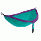 Eno Doublenest Hammock, Printed Pattern, Woodgrain/ Cyan DP211
