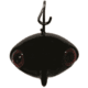 Epic Baits Bright Eye Swing Head, Black, 3/8 oz, SH3-8BLK
