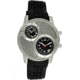 Equipe Q103 Octane Mens Watch - Black Strap, Silver Case, Black Dials
