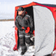 Eskimo 3HD, Pop-Up Portable Shelter, No-Trip Door, Red/Black, 3-Person, 46075