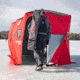 Eskimo 6HD, Pop-Up Portable Shelter, No-Trip Door, Red/Black, 6-Person, 46076