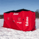 Eskimo 6HD, Pop-Up Portable Shelter, No-Trip Door, Red/Black, 6-Person, 46076