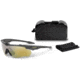 ESS Craftsman CrossBladeSTD Sunglasses, Carbon Gray Frame, Mirrored Brass Lens, Large, EE9032-30