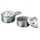 Evernew Titanium Ultralight Pot Set-Medium-Red