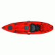 Evoke Paddle Sports Vue 100 Sit On Kayak-Red Hot