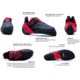 Evolv Agro - Mens, Black/Red, 5.5 US, EVL0245-BLACK/RED-5.5