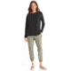 ExOfficio BA Wanderlux Crew LS - Womens, Black, Extra Small, E12445-9999-XS