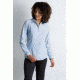 ExOfficio BA Zeta Stripe Long Sleeve Shirt Women's, Chambray, XL 21013076-5664_XL