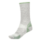 ExOfficio BugsAway Solstice Canyon Crew Sock - Mens, Sleet Heather/Alpine Green, Medium/Large, 3155-3131-1634-M/L