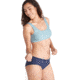 ExOfficio Give-N-Go 2.0 Bralette - Womens, Smoke Blue, Large, 22423468-16271-L